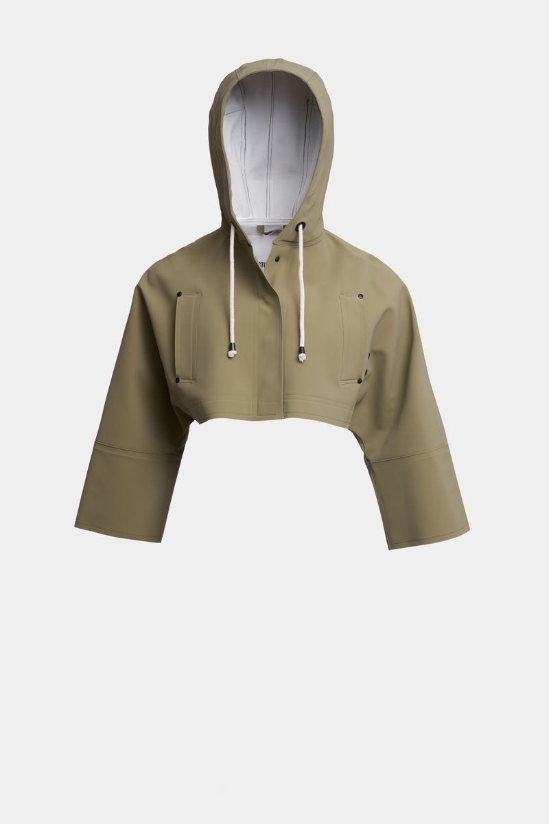 stutterheim Lilla Tre Matte Raincoat Aloe