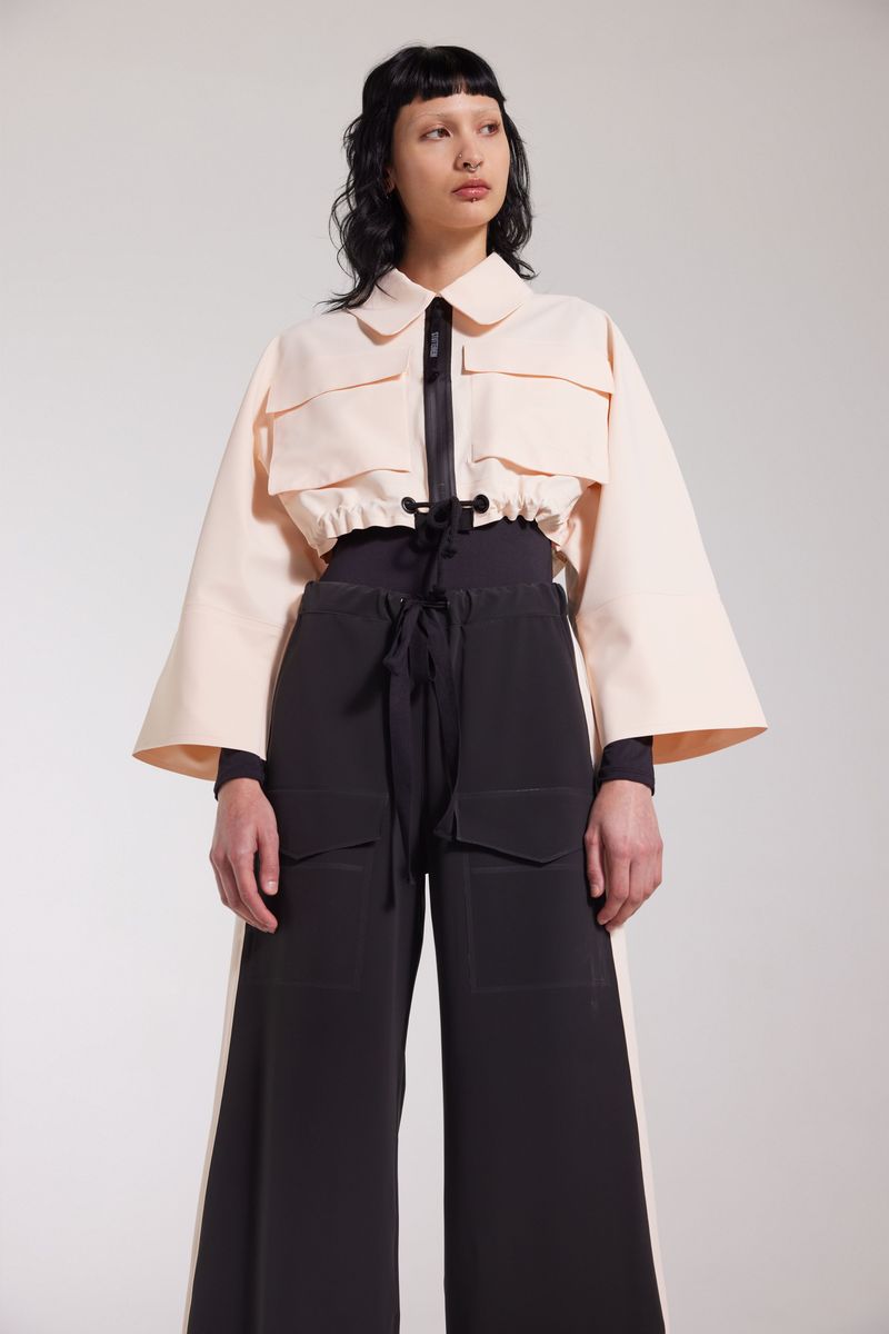 stutterheim Lilla Tre Zip Raincoat Peach