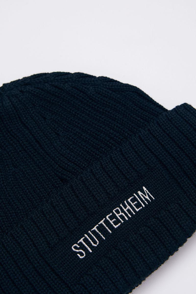 stutterheim Logo Beanie Navy