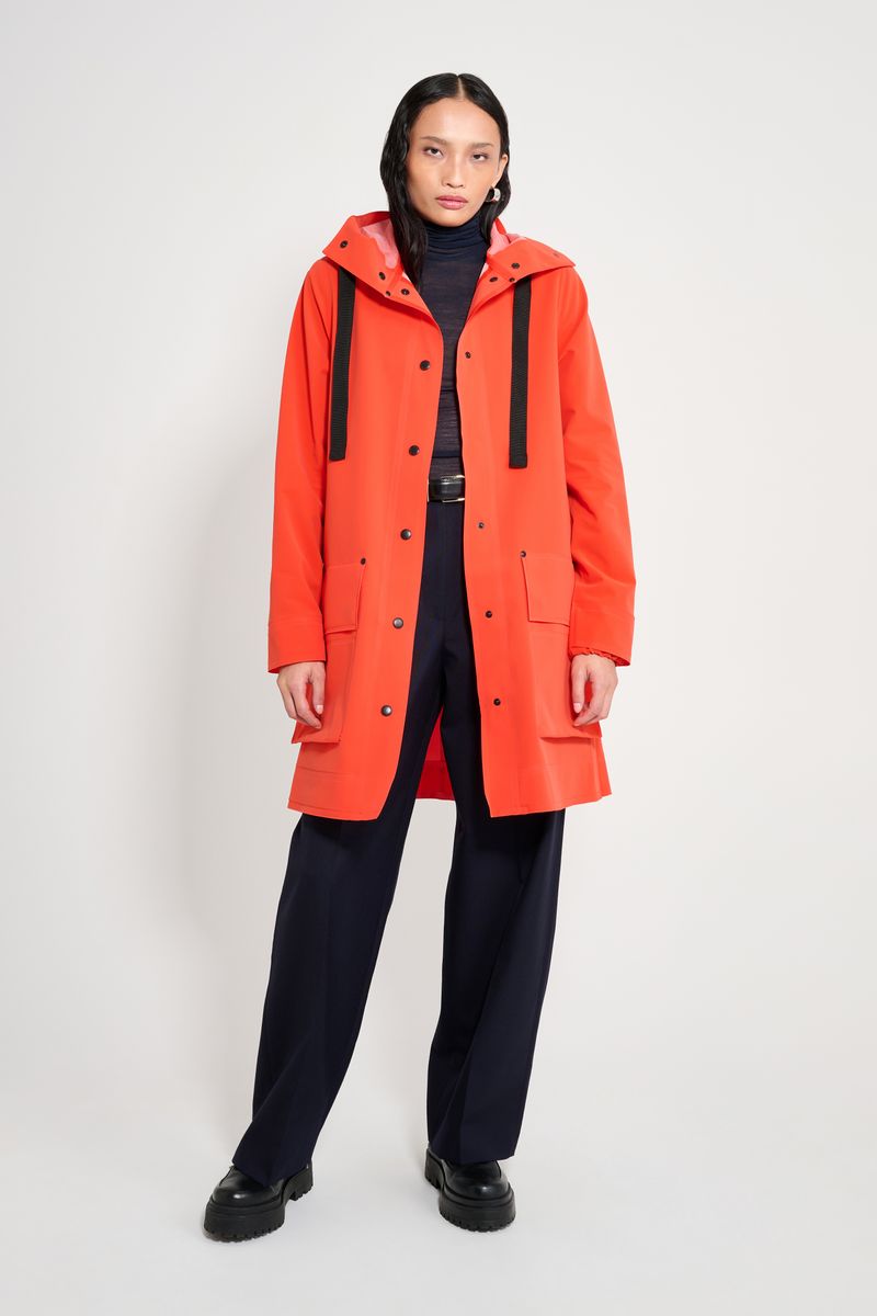 Stutterheim Mosebacke 15 Raincoat Fade Red