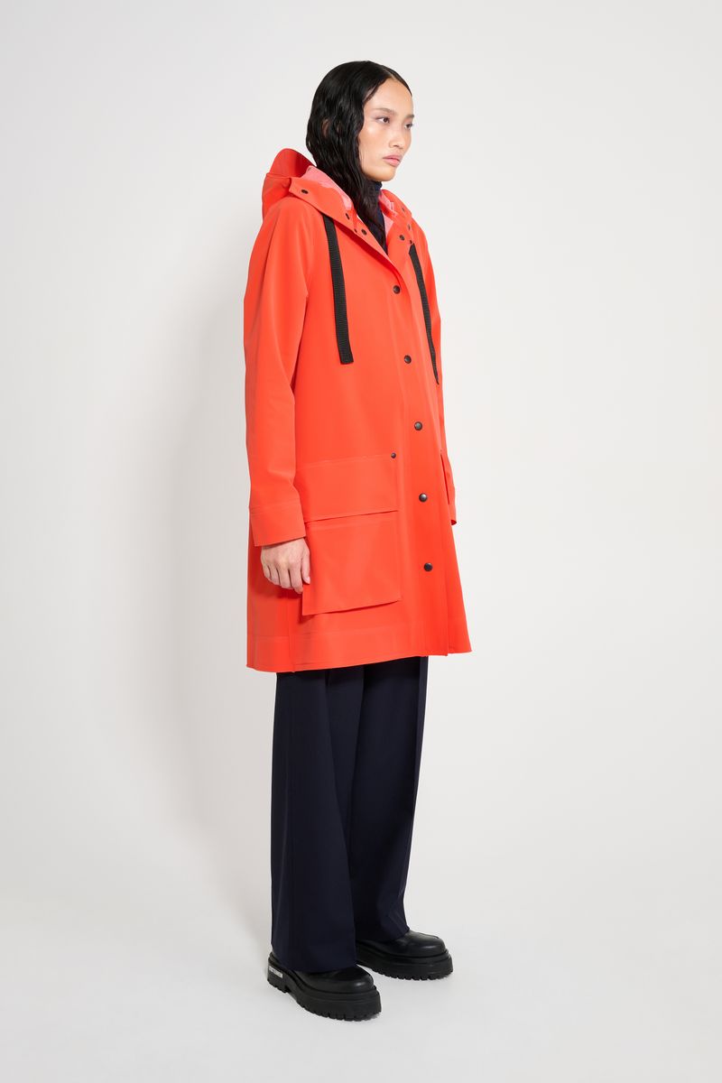 Stutterheim Mosebacke 15 Raincoat Fade Red