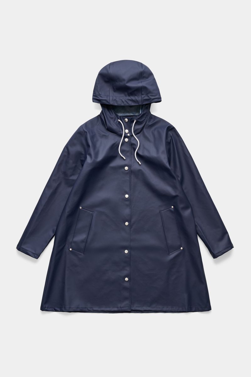 stutterheim Mosebacke Lightweight Raincoat Navy