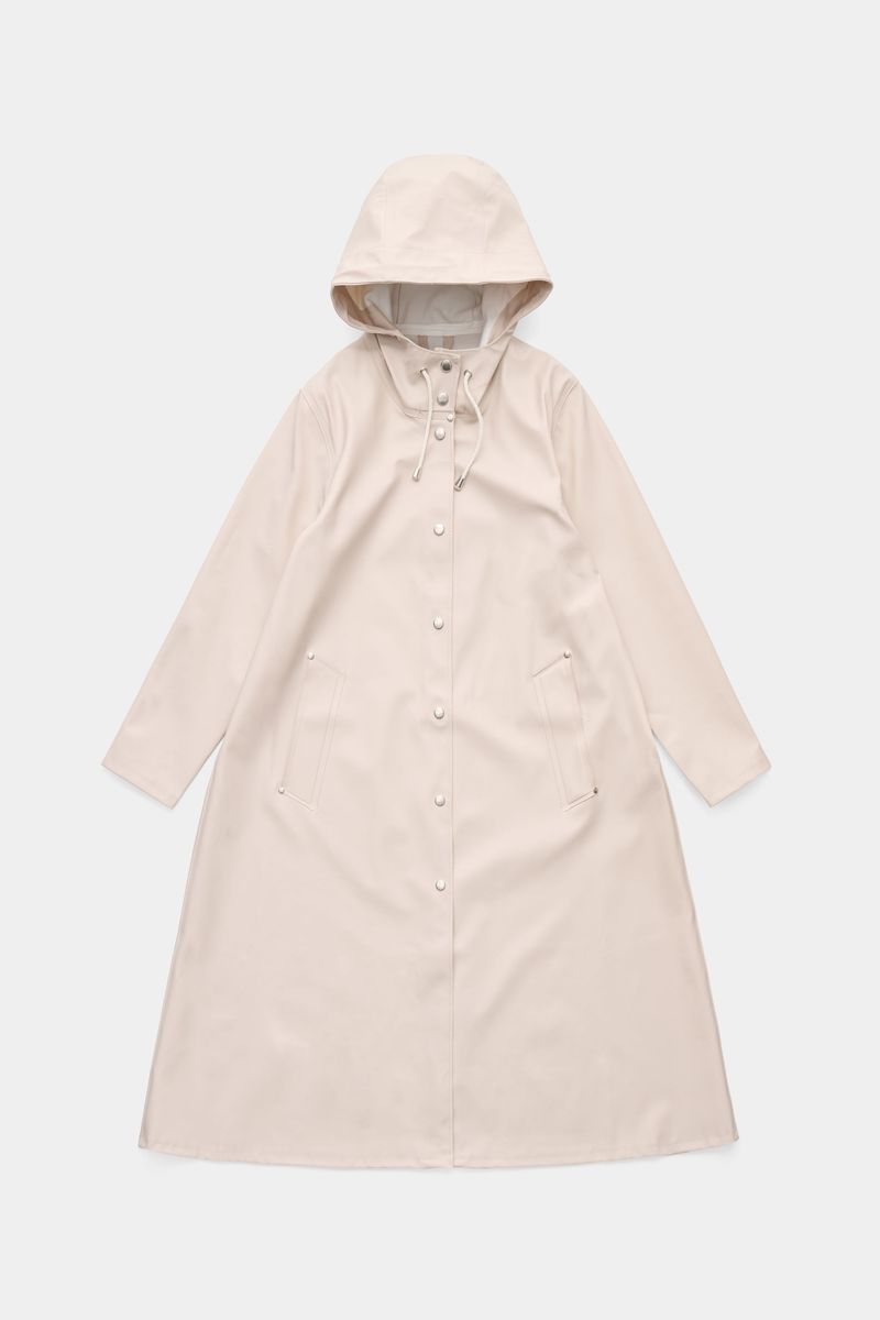 stutterheim Mosebacke Long Raincoat Light Sand