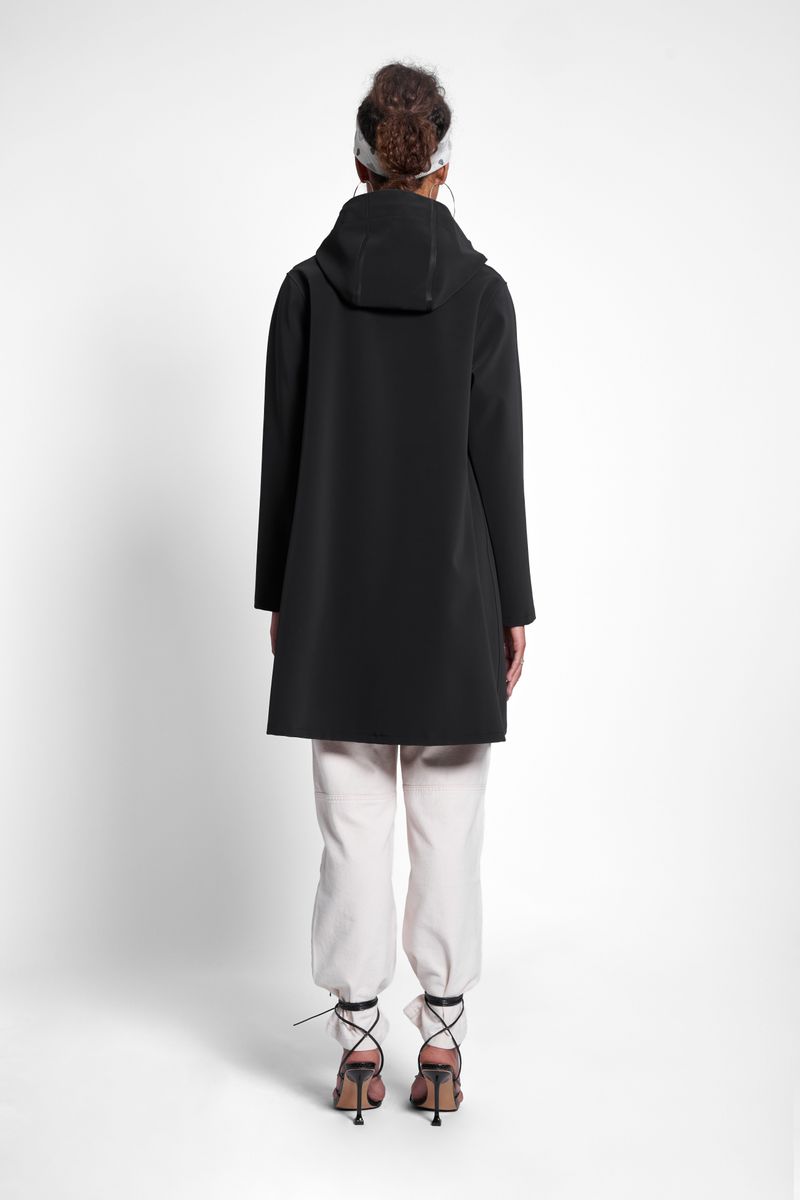 Stutterheim Mosebacke Matte Raincoat Black