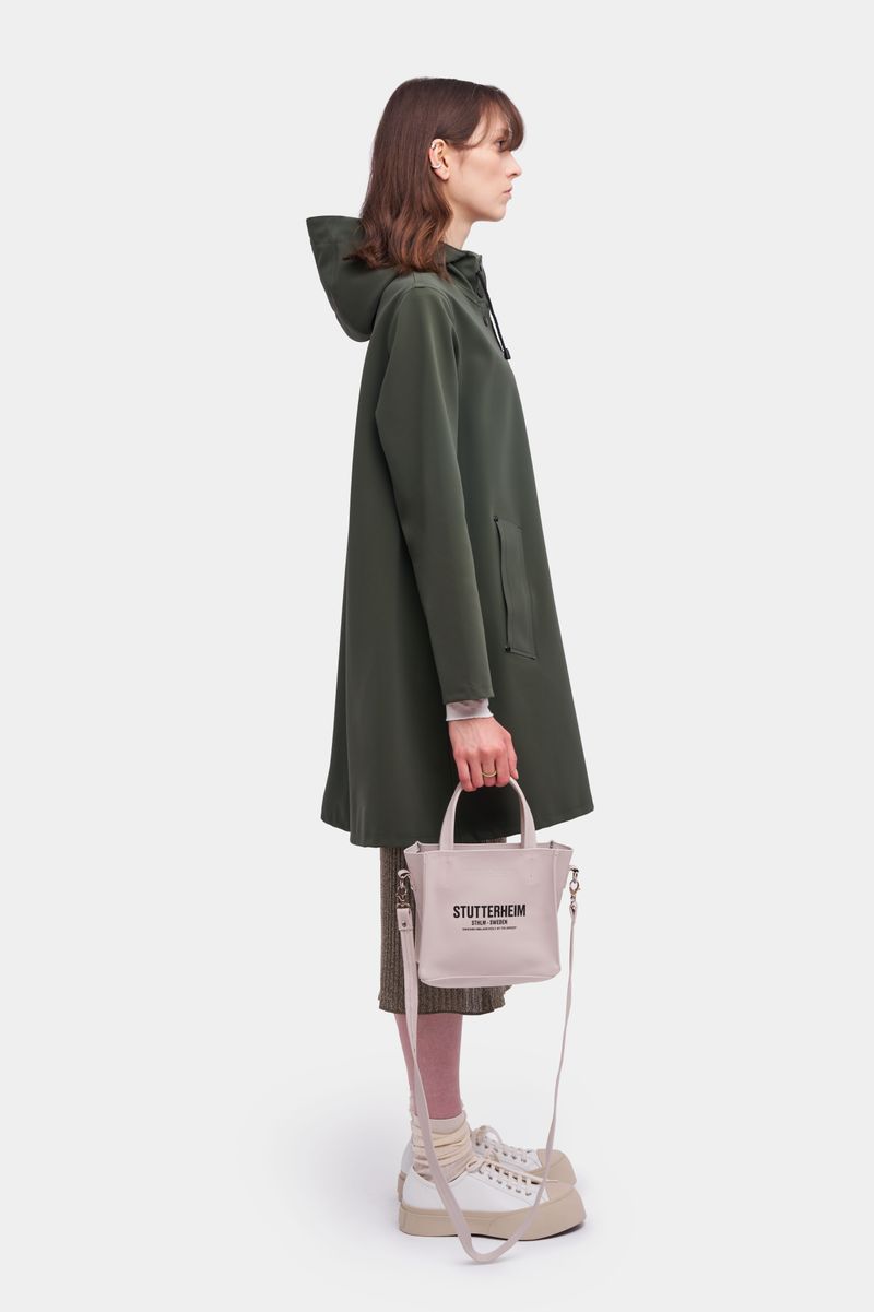 Stutterheim Mosebacke Matte Raincoat Dark Green