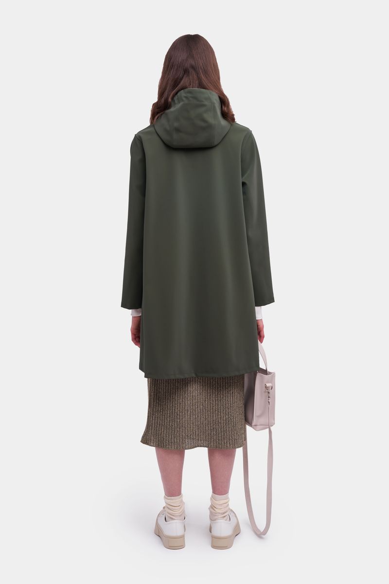 Stutterheim Mosebacke Matte Raincoat Dark Green