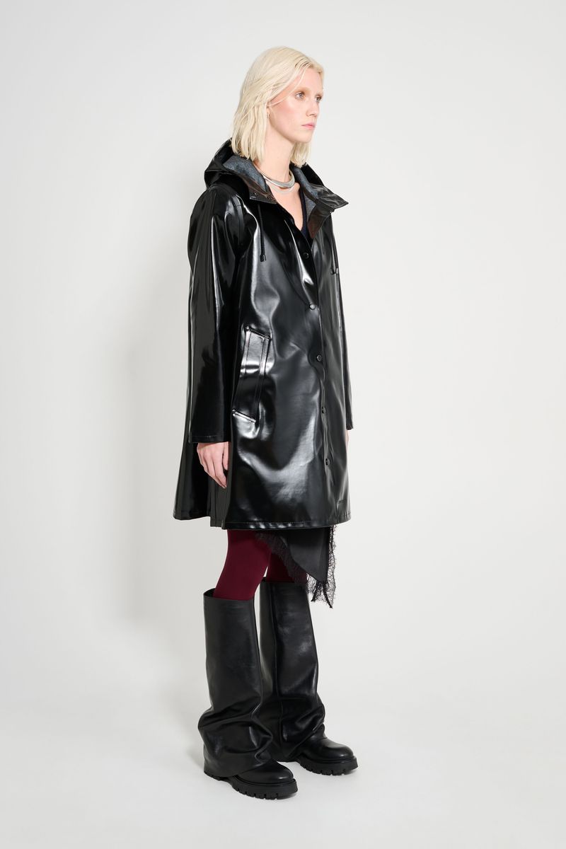 Stutterheim Mosebacke Opal Raincoat Black