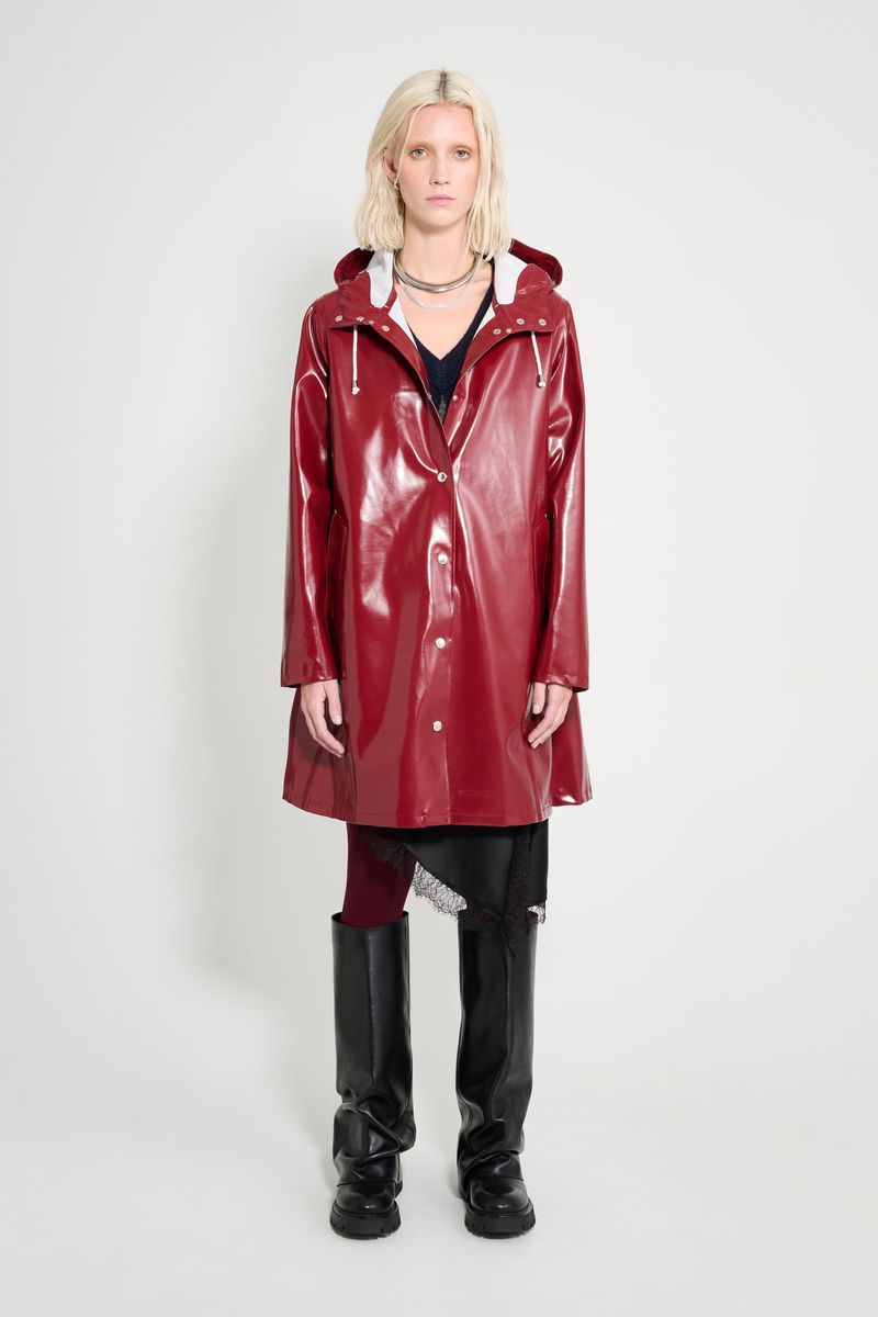 Stutterheim Mosebacke Opal Raincoat Burgundy