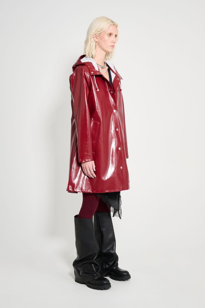 Stutterheim Mosebacke Opal Raincoat Burgundy