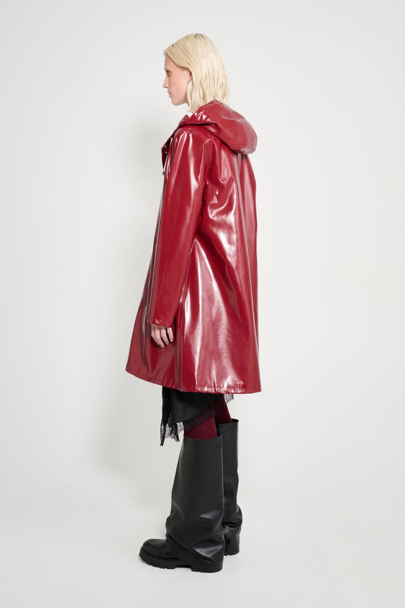 Stutterheim Mosebacke Opal Raincoat Burgundy