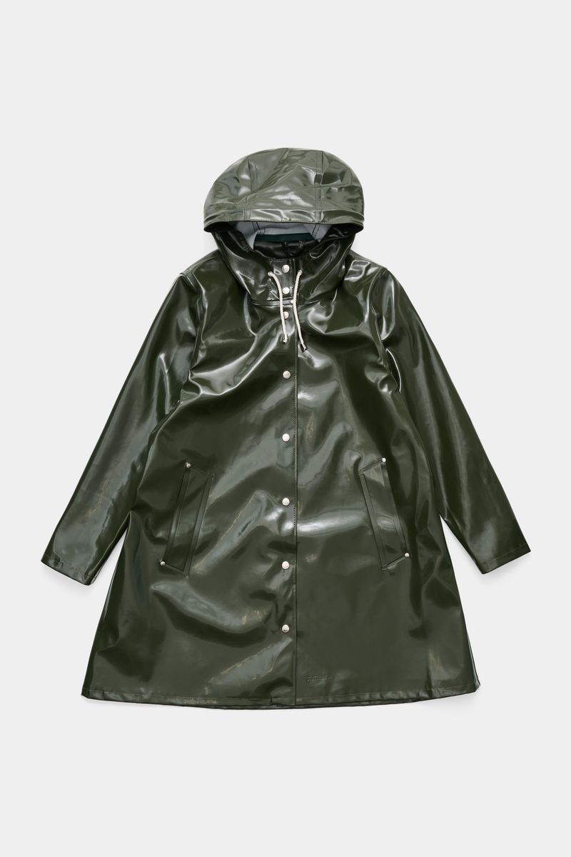 stutterheim Mosebacke Opal Raincoat Green