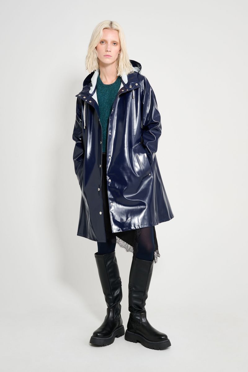 Stutterheim Mosebacke Opal Raincoat Navy