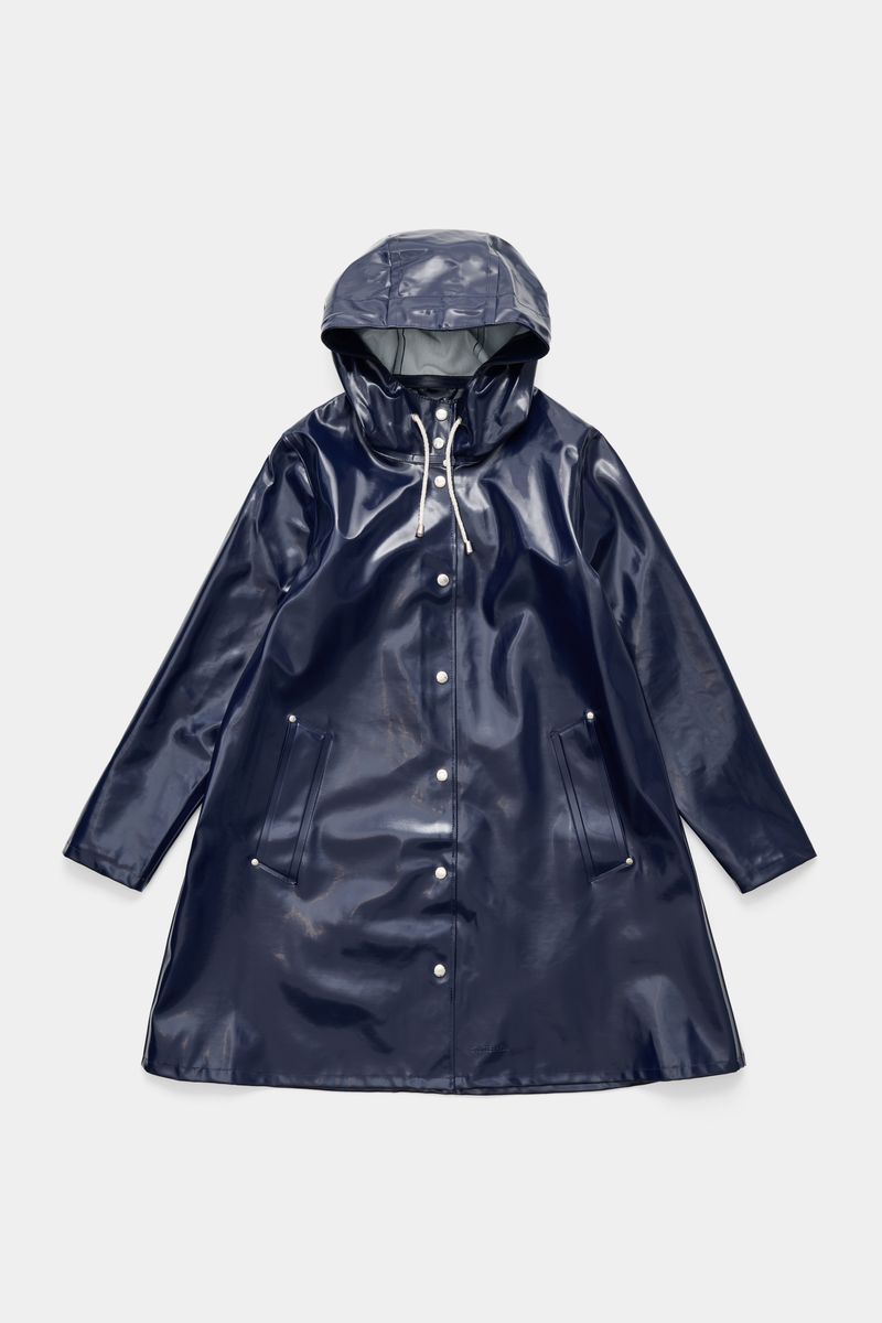 stutterheim Mosebacke Opal Raincoat Navy