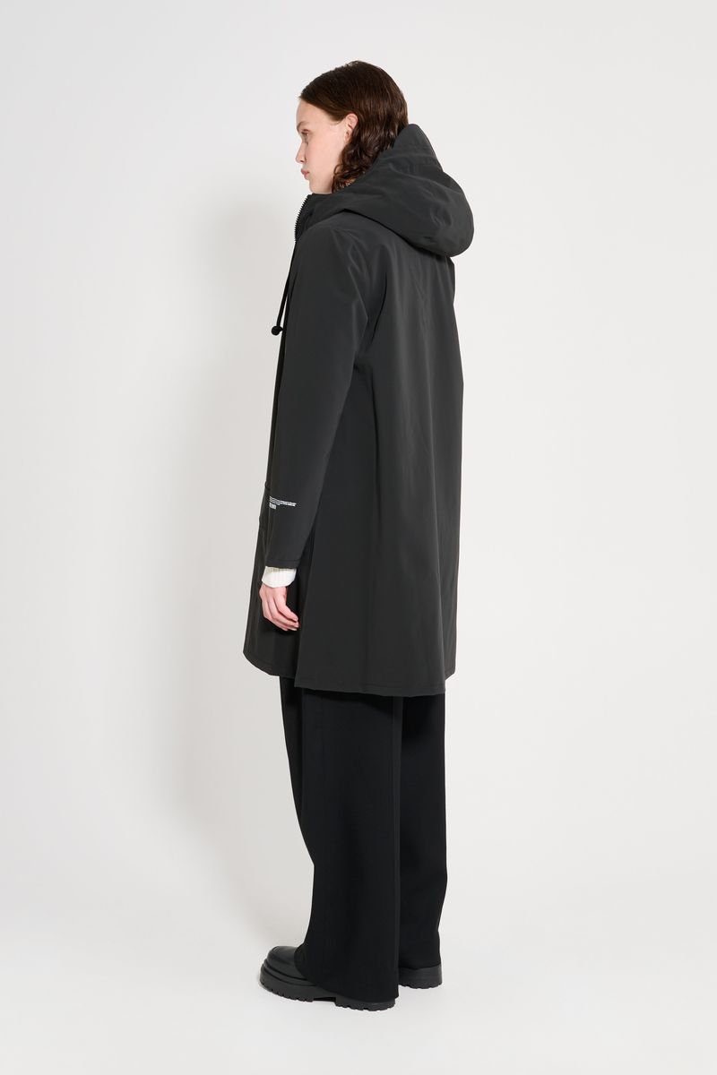 Stutterheim Mosebacke Patch Raincoat Black
