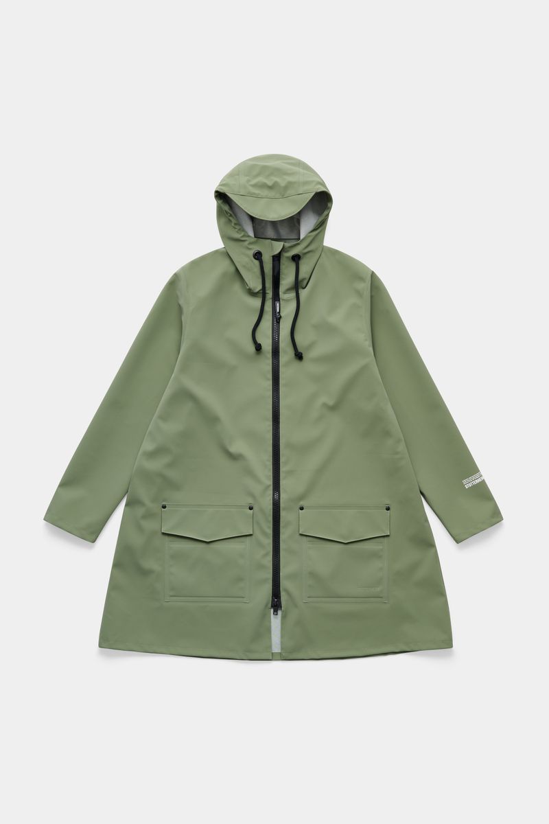 stutterheim Mosebacke Patch Raincoat Dry Green