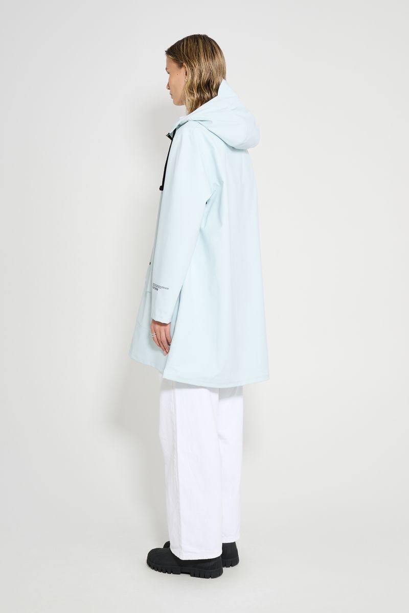 Stutterheim Mosebacke Patch Raincoat Frost Grey