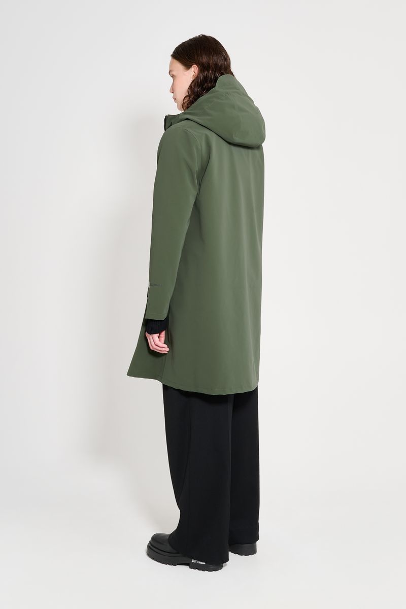 Stutterheim Mosebacke Patch Raincoat Green
