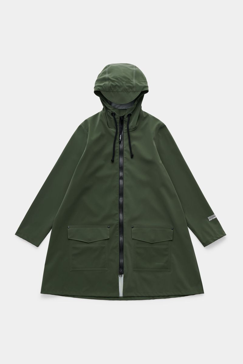 stutterheim Mosebacke Patch Raincoat Green