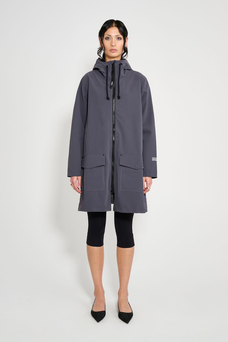 Stutterheim Mosebacke Patch Raincoat Mystic Blue
