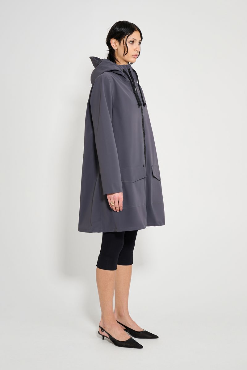 Stutterheim Mosebacke Patch Raincoat Mystic Blue