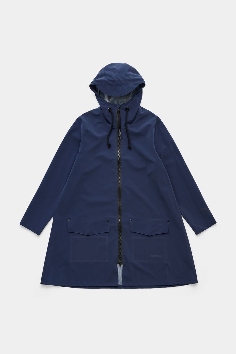 stutterheim Mosebacke Patch Raincoat Navy