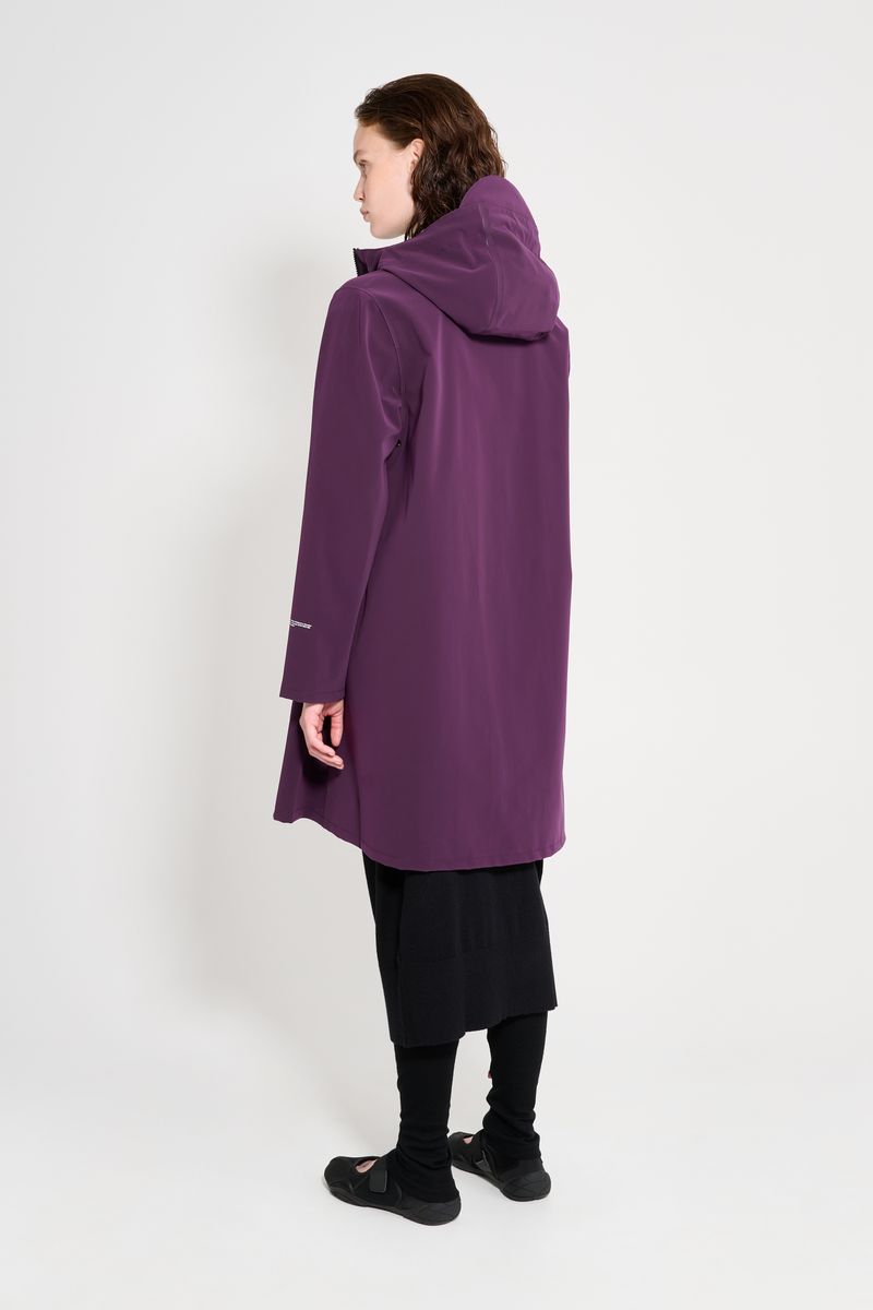 Stutterheim Mosebacke Patch Raincoat Purple Haze