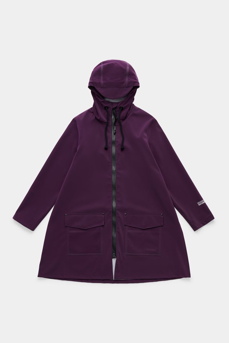 stutterheim Mosebacke Patch Raincoat Purple Haze