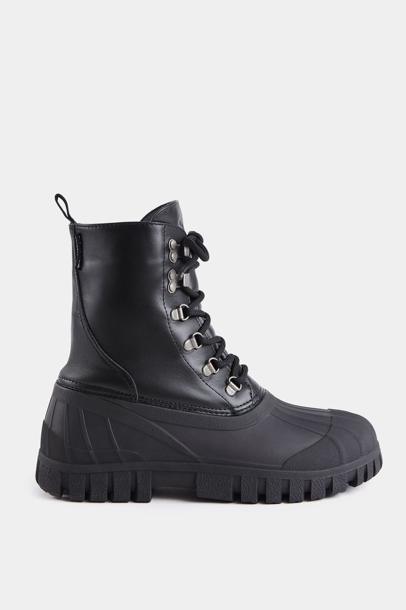 Stutterheim Patrol Boot Leather Black
