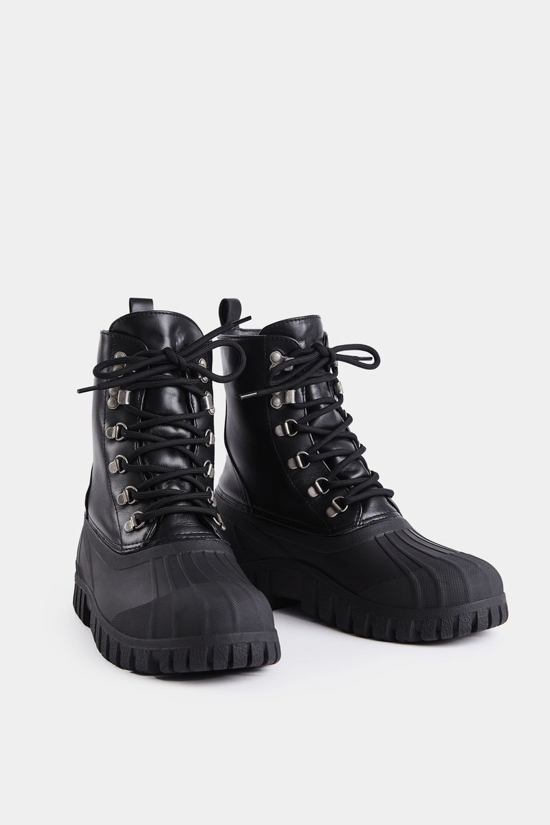 Stutterheim Patrol Boot Leather Black