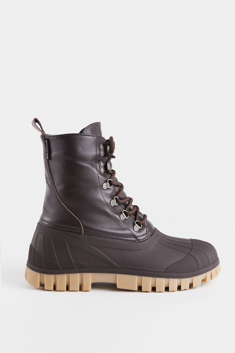 Stutterheim Patrol Boot Leather Coffee