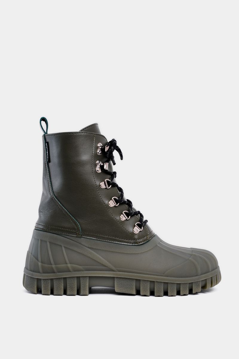 Stutterheim Patrol Boot Leather Green