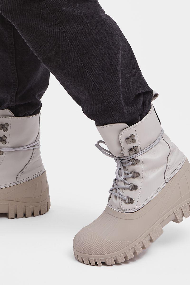 Stutterheim Patrol Boot Leather Ivory