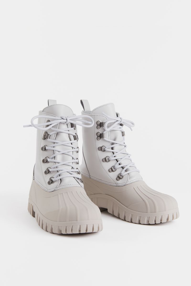 stutterheim Patrol Boot Leather Ivory