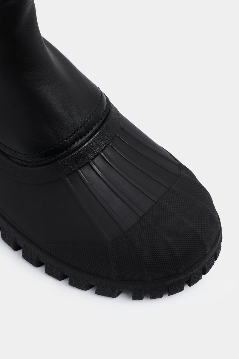 Stutterheim Patrol Boot Shaft Leather Black