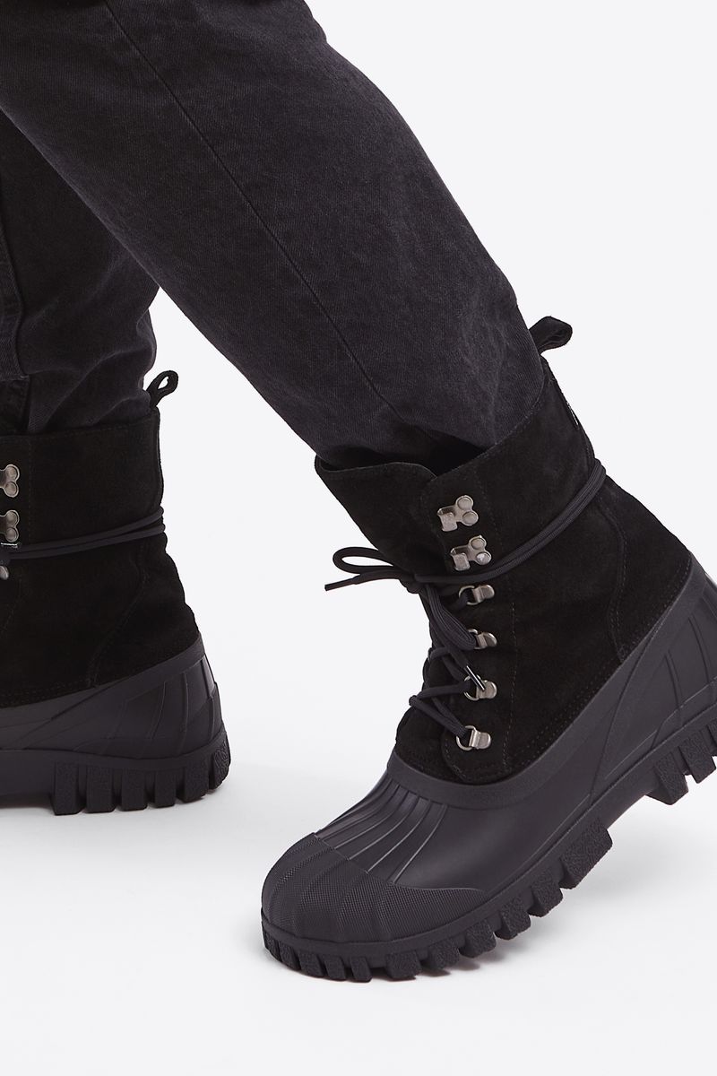 Stutterheim Patrol Boot Suede Black