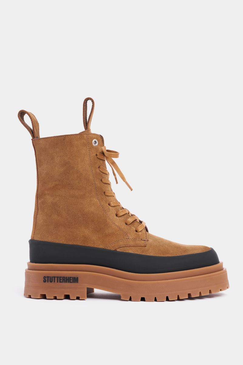 Stutterheim Peace Walker Suede Tobacco