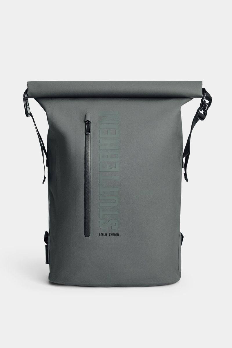 Stutterheim Rain Rolltop 25L Backpack Green