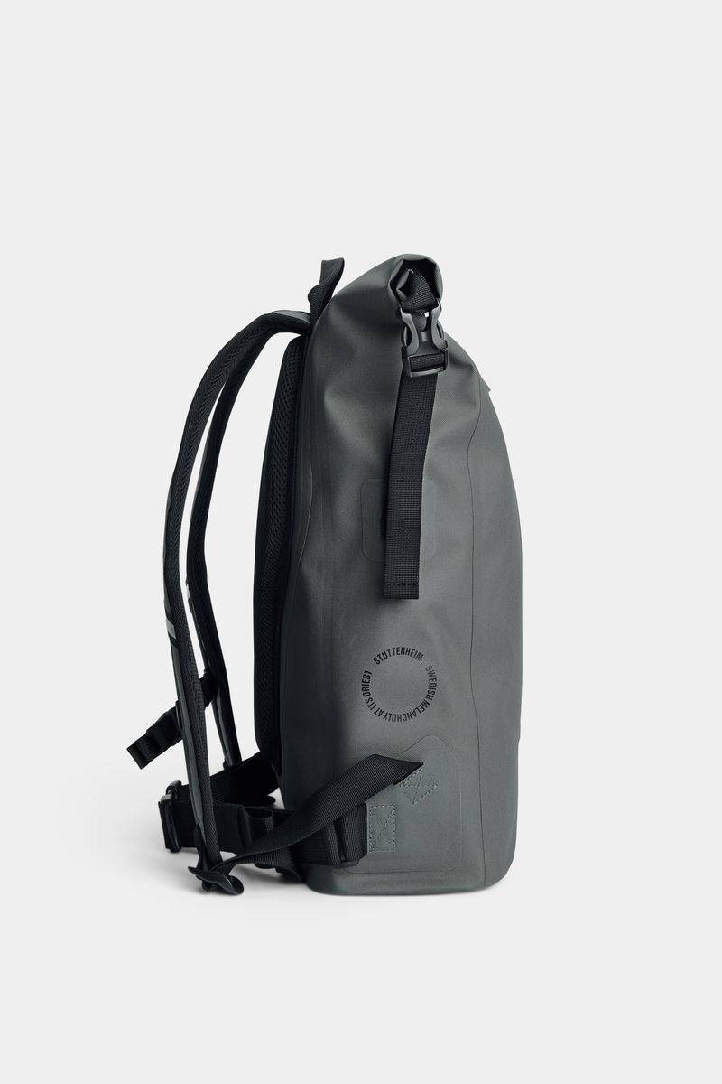 Stutterheim Rain Rolltop 25L Backpack Green