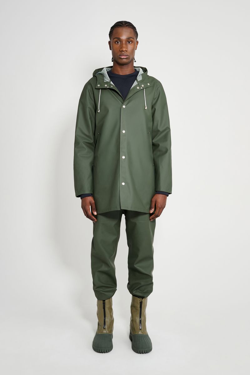 Stutterheim Stockholm Lightweight Raincoat Green