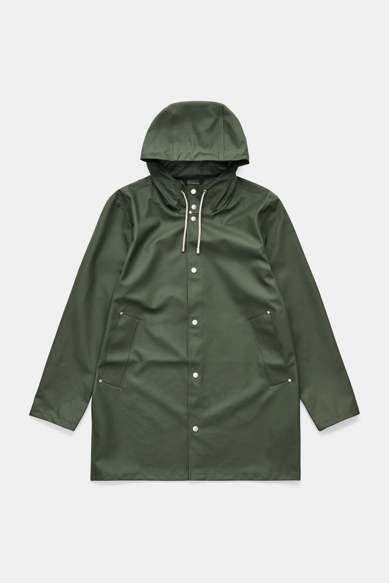 stutterheim Stockholm Lightweight Raincoat Green