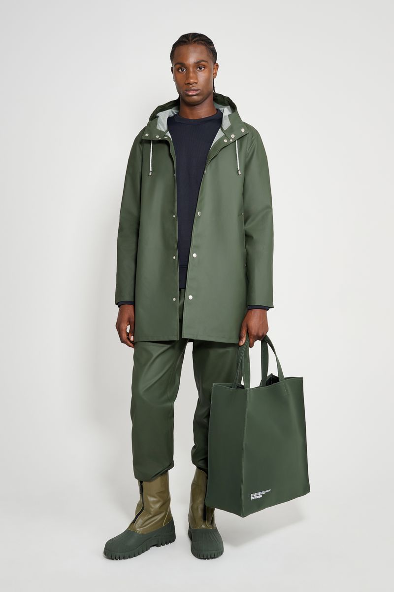 Stutterheim Stockholm Lightweight Raincoat Green