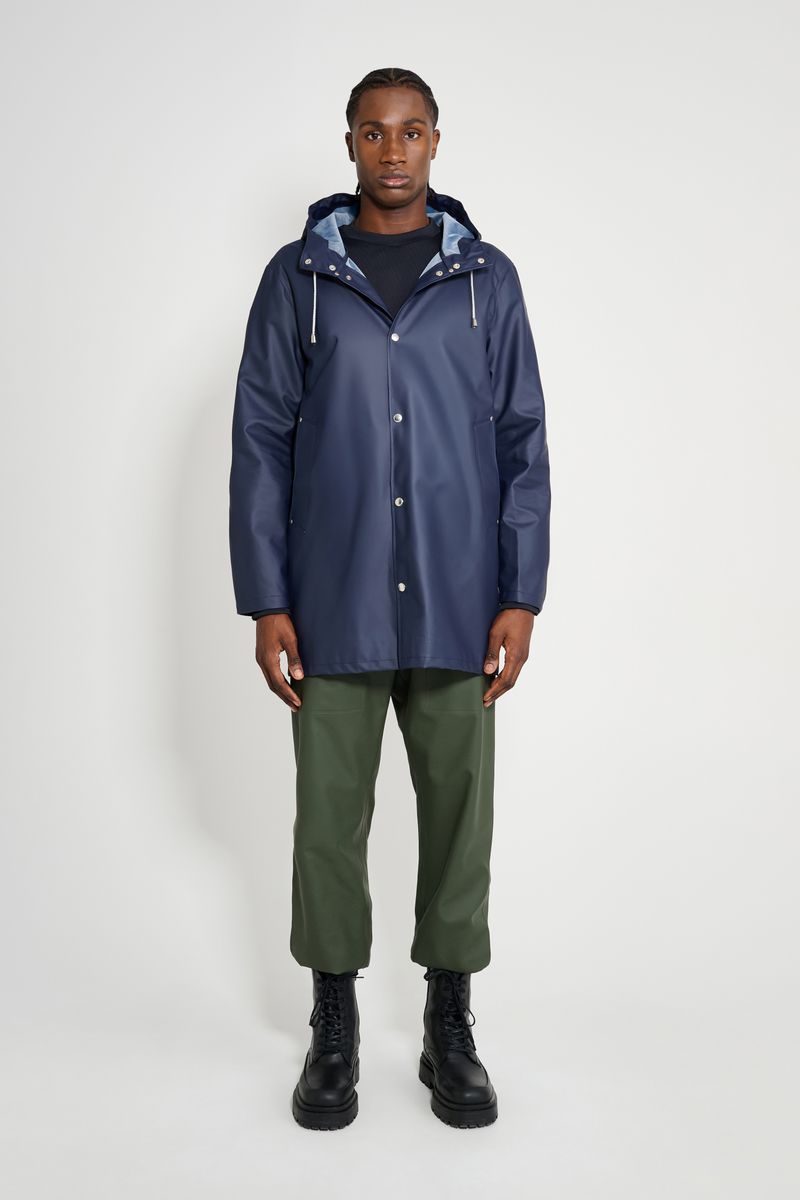 Stutterheim Stockholm Lightweight Raincoat Navy
