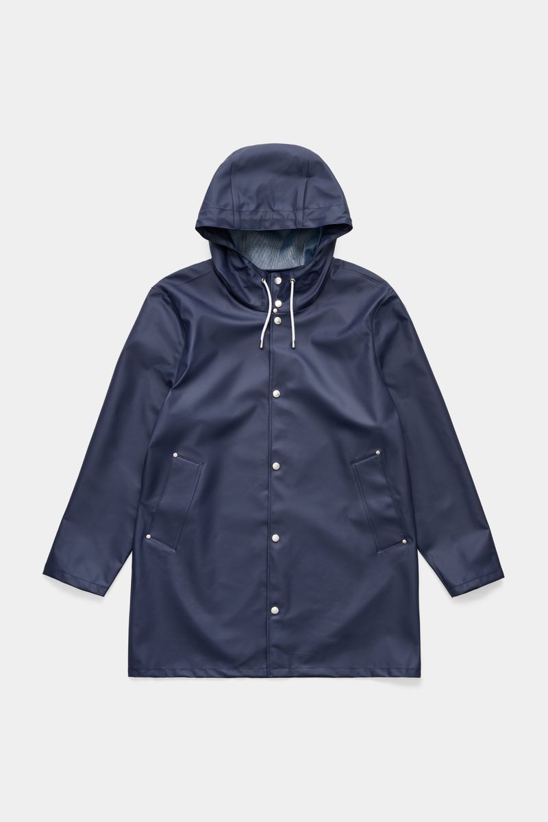 stutterheim Stockholm Lightweight Raincoat Navy