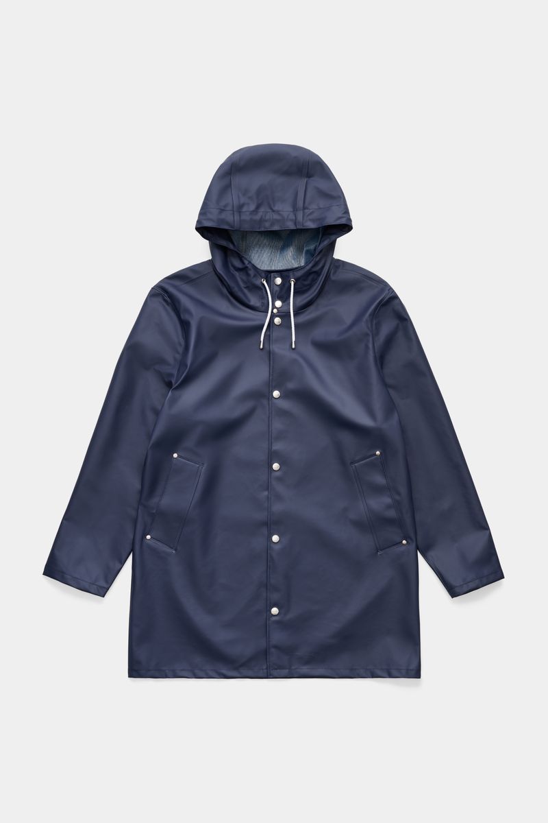 stutterheim Stockholm Lightweight Raincoat Navy
