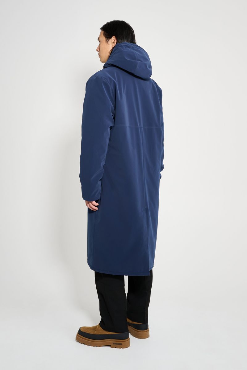 Stutterheim Stockholm Long Matte Winter Coat Navy