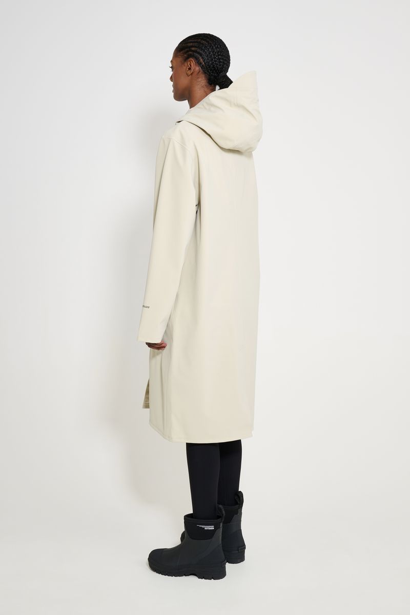 Stutterheim Stockholm Long Patch Raincoat Pelican