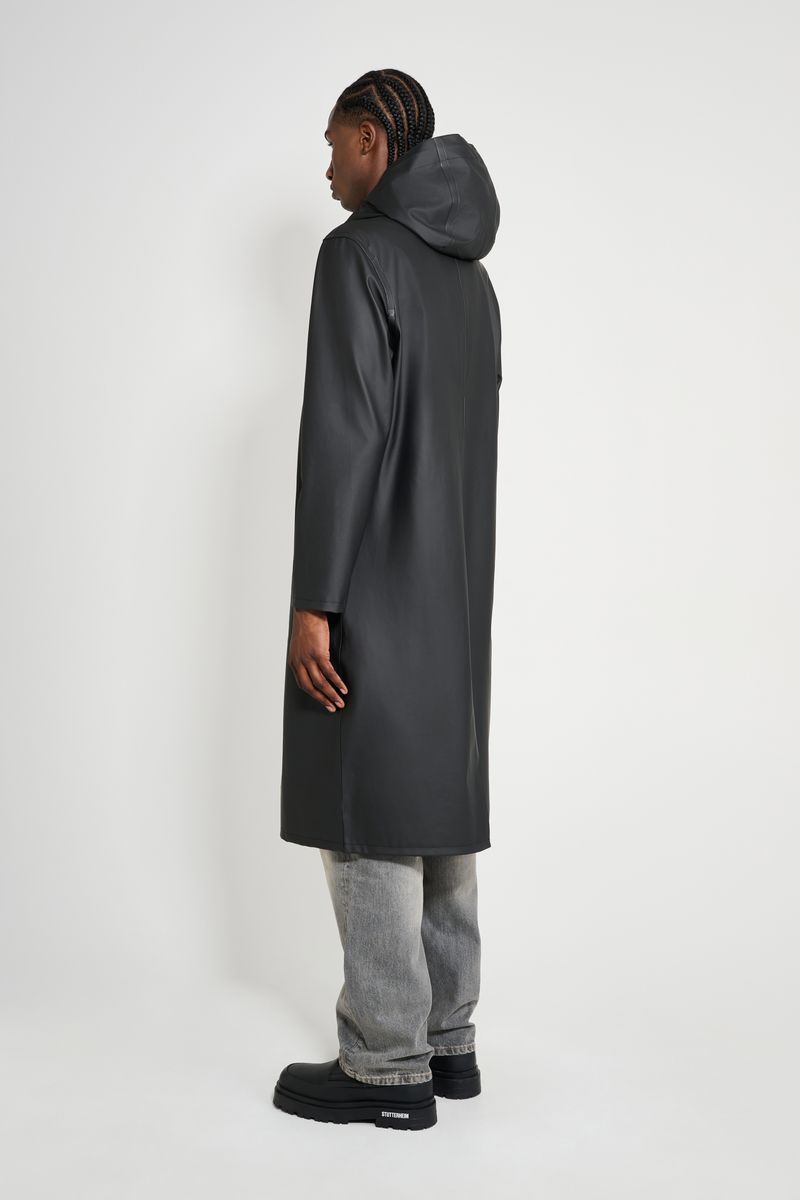 Stutterheim Stockholm Long Raincoat Black