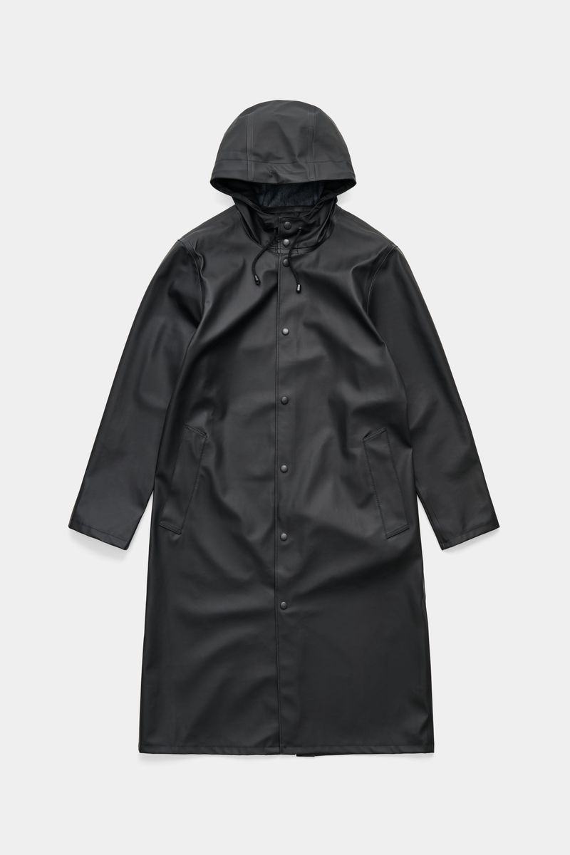 stutterheim Stockholm Long Raincoat Black