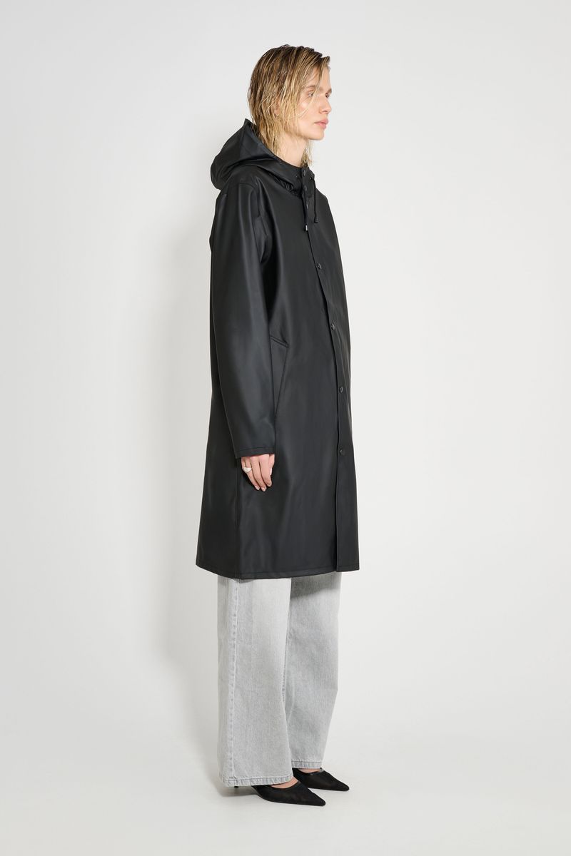 Stutterheim Stockholm Long Raincoat Black