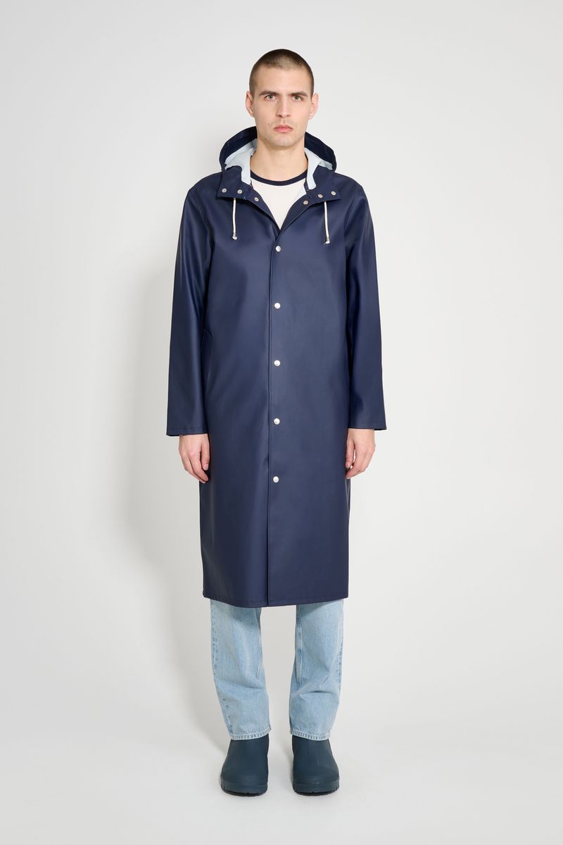 Stutterheim Stockholm Long Raincoat Navy